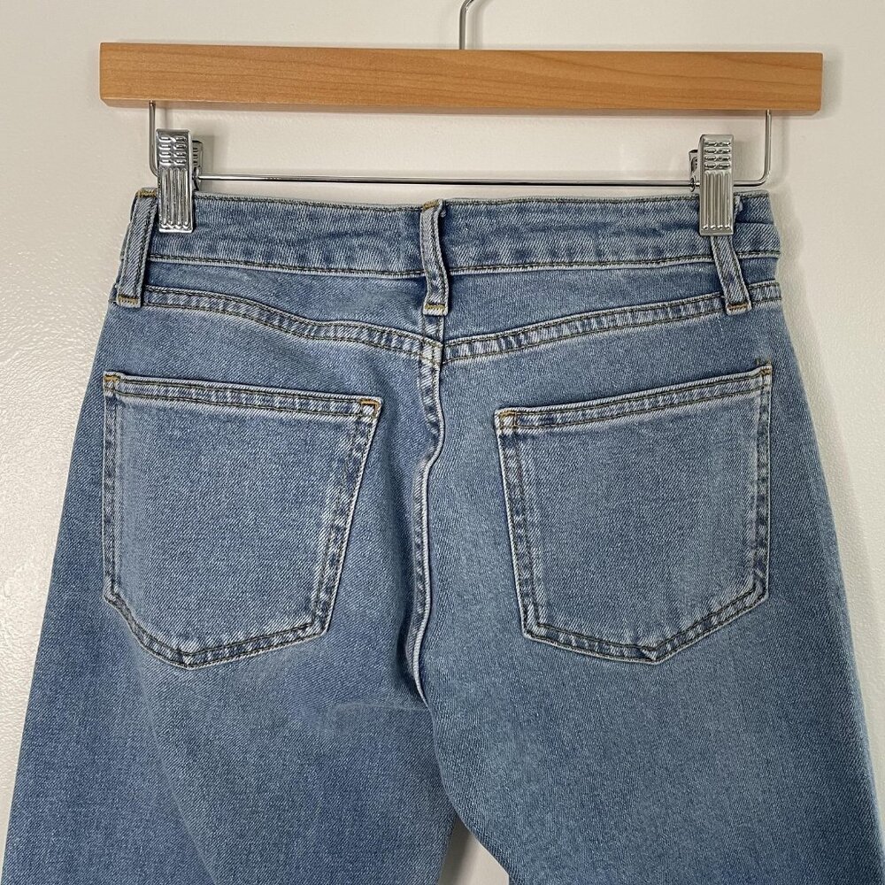 Nelly Jeans Womens EU 32 US 0 Blue Low Waist Straight Leg Denim Casual Y2k - Picture 4 of 10